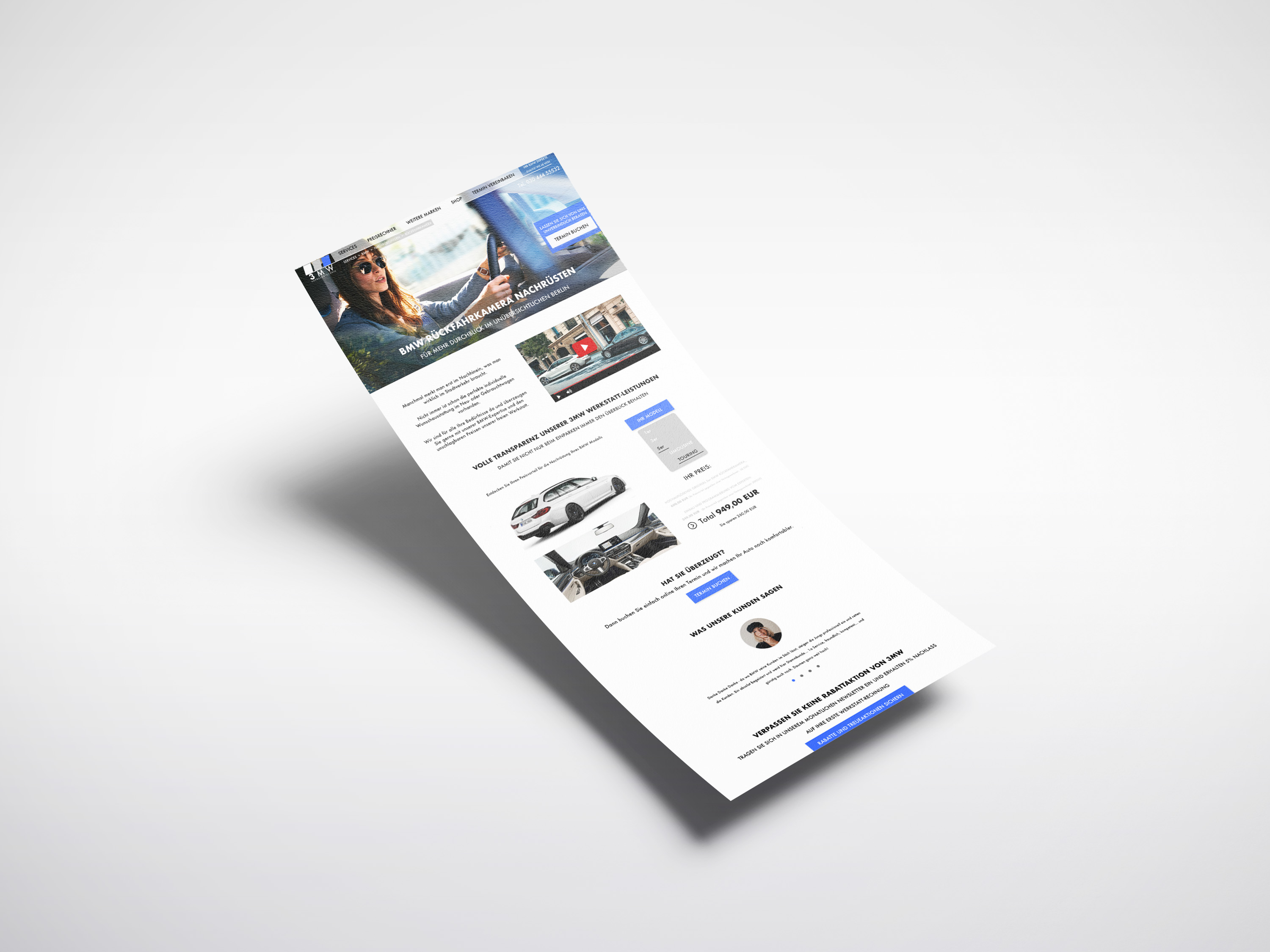 Landing Page UX Design Sarah Kreis